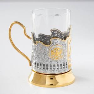 Подстаканник (позолота) Санкт-Петербург в подарочной коробке