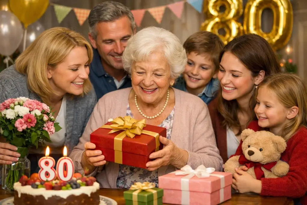 Подарки для женщин на 80 лет