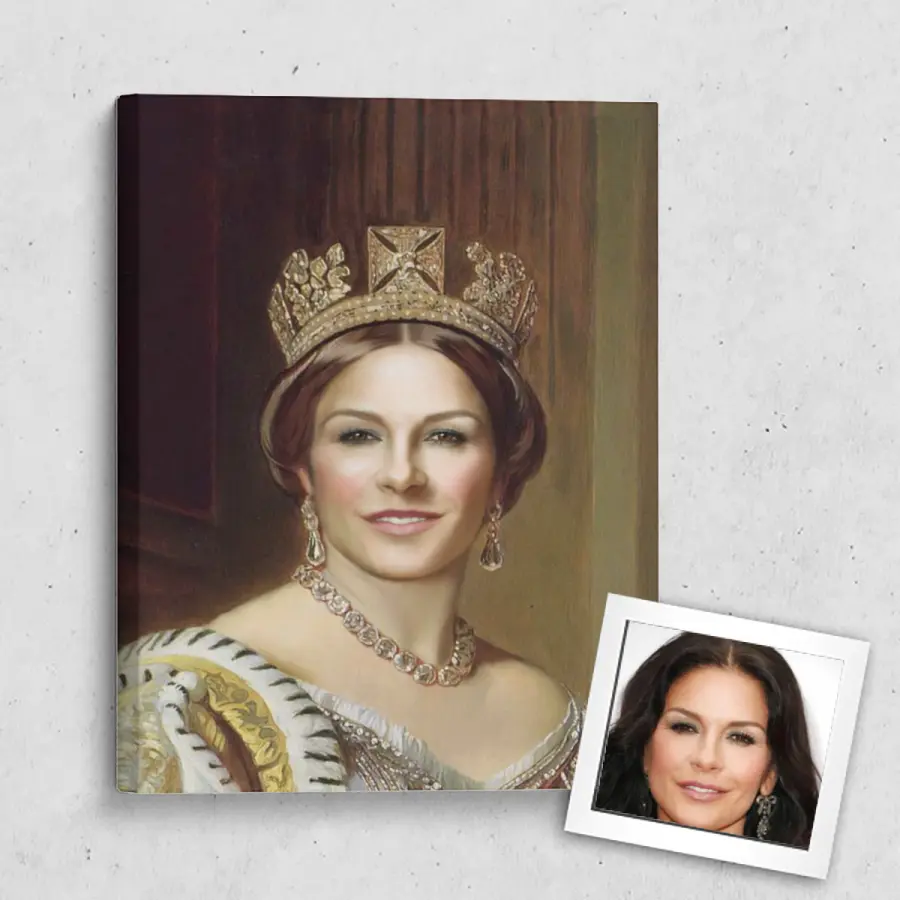 Портрет по фото *Королева*