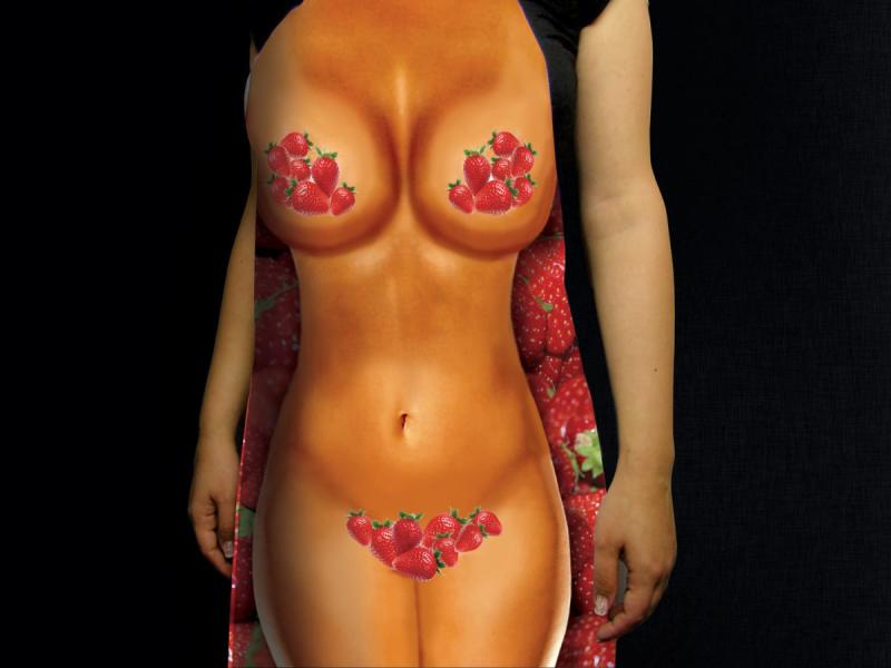 Прикольный фартук *Клубничка*