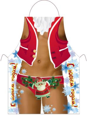 Прикольный фартук *Дед Мороз*