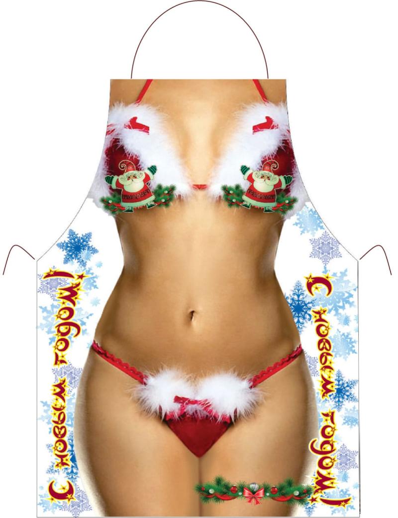 Прикольный фартук *Снегурочка*