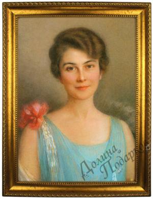 Портрет по фото *Женщина в голубом*