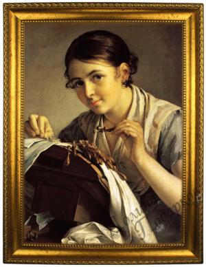 Портрет по фото *За вышивкой*