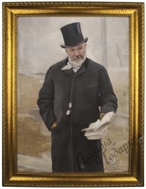 Портрет по фото *Господин в цилиндре*