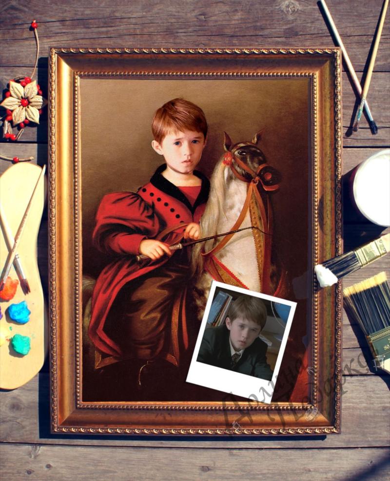 Портрет по фото *Лошадка качалка*