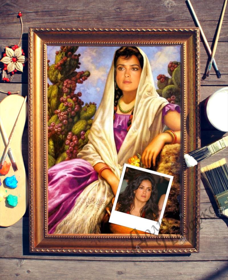 Портрет по фото *Мексиканка*