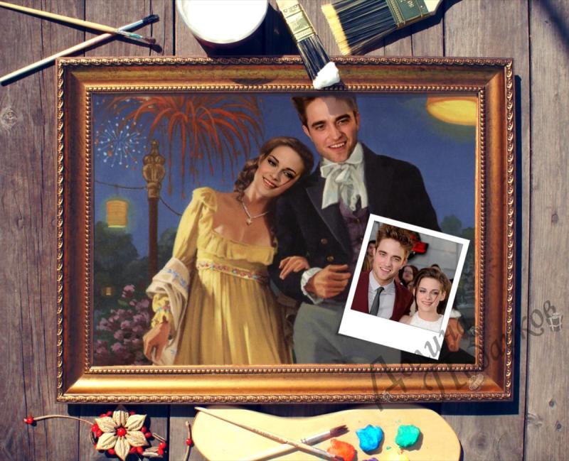 Парный портрет по фото *Праздничная прогулка*