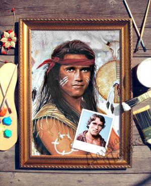 Портрет по фото *Индеец*