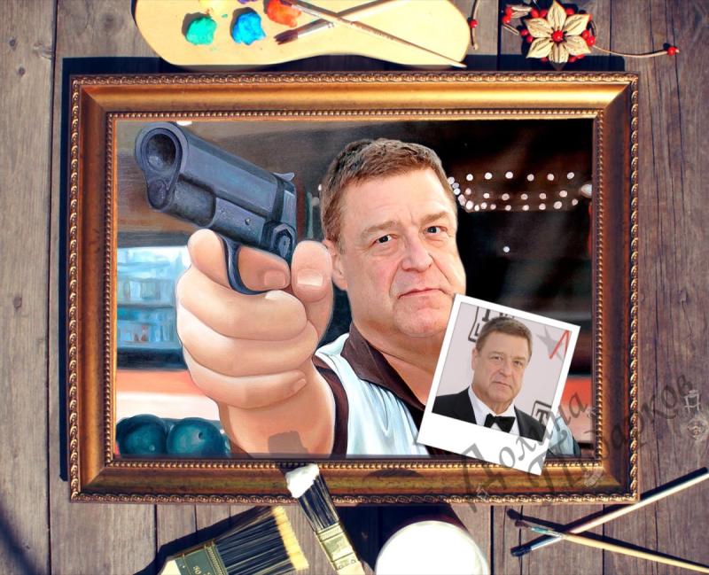 Портрет по фото *Гангстер*