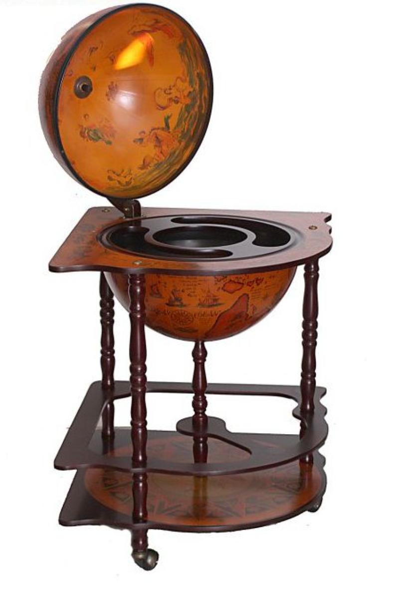 Глобус-бар напольный с широким основанием