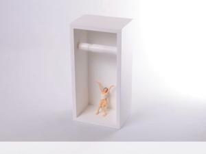 Держатель для туалетной бумаги *Девушка* белый