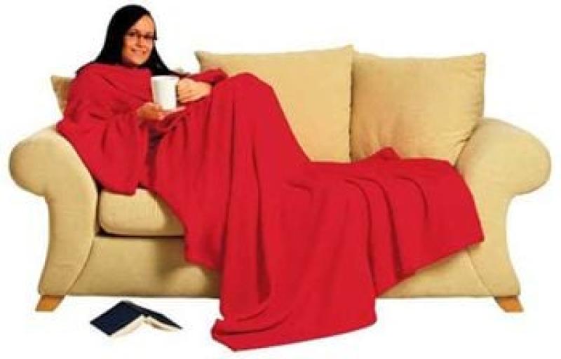 Плед с рукавами (красный)