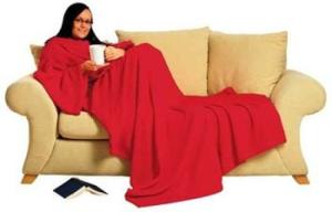 Плед с рукавами (красный)