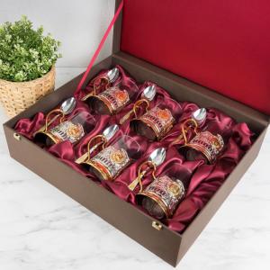 Набор позолоченных подстаканников 