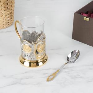 Набор позолоченных подстаканников 