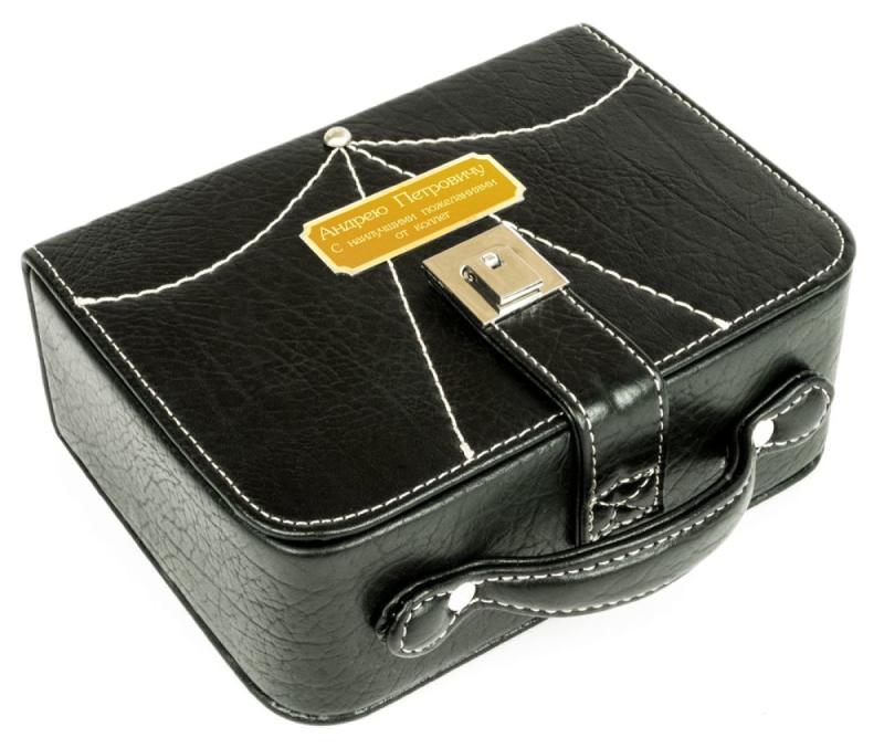 Большой набор для ухода за обувью с гравировкой