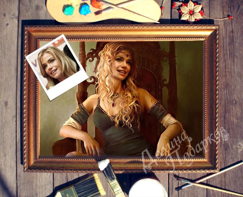 Портрет по фото *Молодая царица*