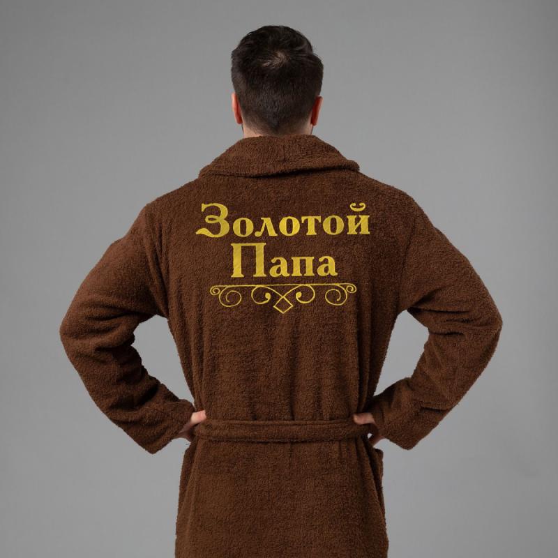 Мужской халат с вышивкой 