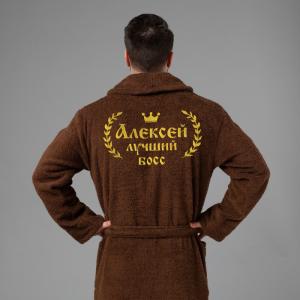 Мужской халат с вышивкой 