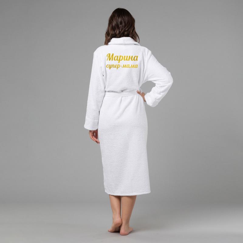 Женский халат с вышивкой 