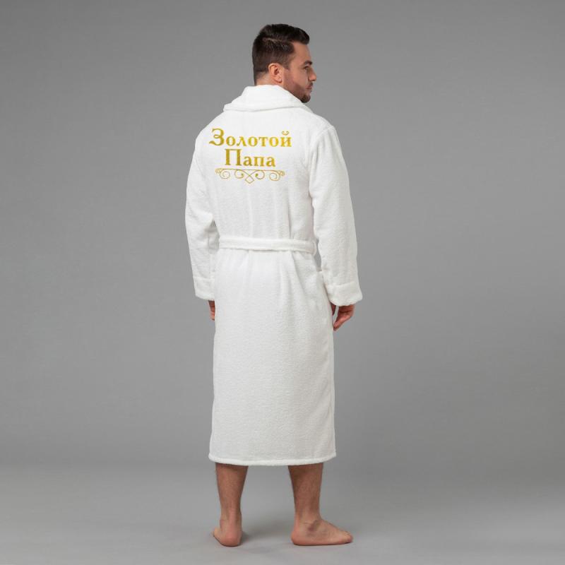 Мужской халат с вышивкой 