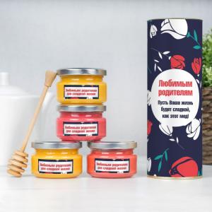 Подарочный набор меда «Любимым родителям»