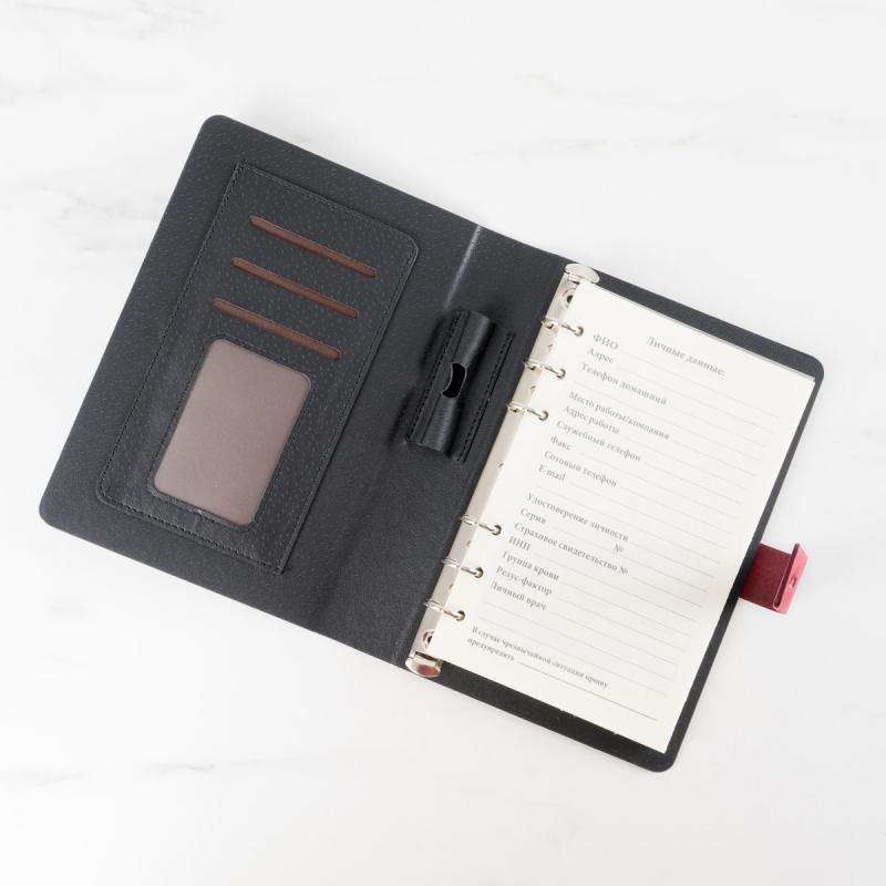 Ежедневник с гравировкой «IN RED»