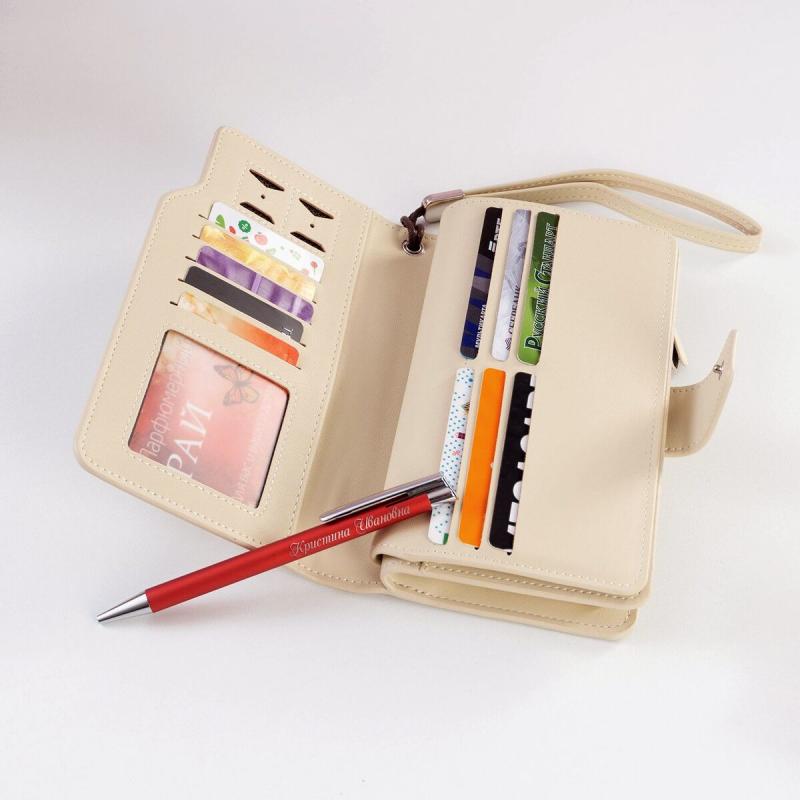 Набор портмоне с ручкой  