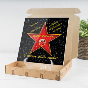 Подарочная звезда с фото «С новым годом»