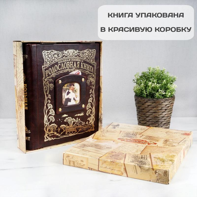 Родословная книга Большая Семейная (коричневая кожа)
