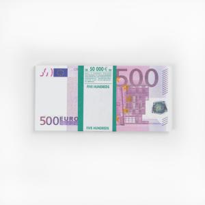 Забавная пачка денег - 500 евро