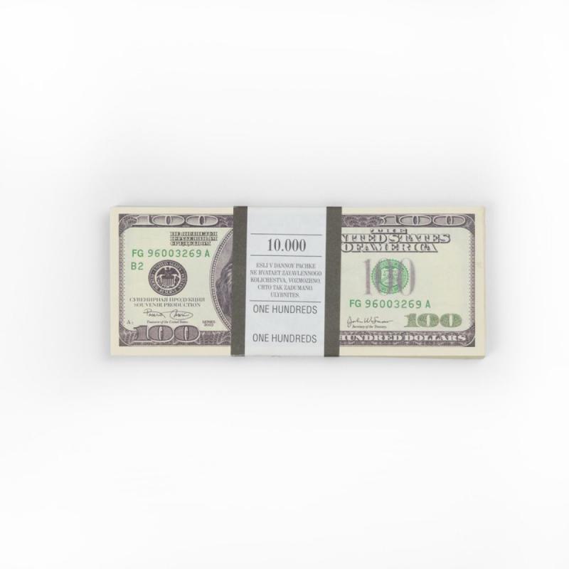 Забавная пачка денег - 100 долларов