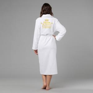 Женский халат с вышивкой  