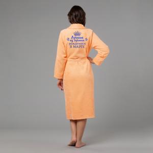 Женский халат с вышивкой 