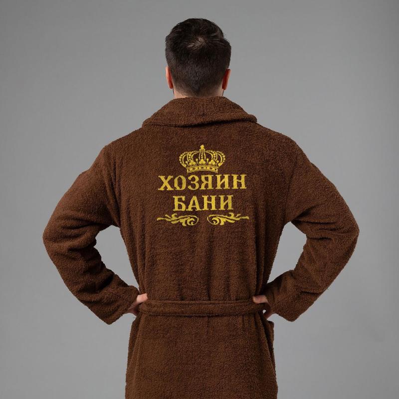 Мужской халат с вышивкой 